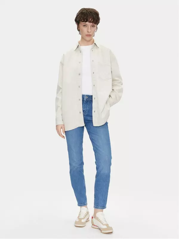 Рубашка из денима большого размера PL304963 Pepe Jeans, экрю