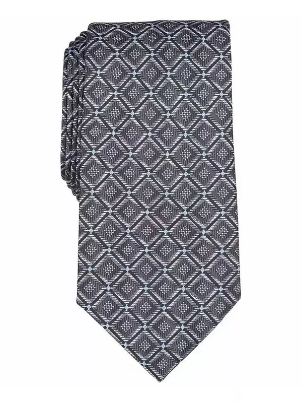 Мужской галстук Williams Classic Geo Perry Ellis, черный