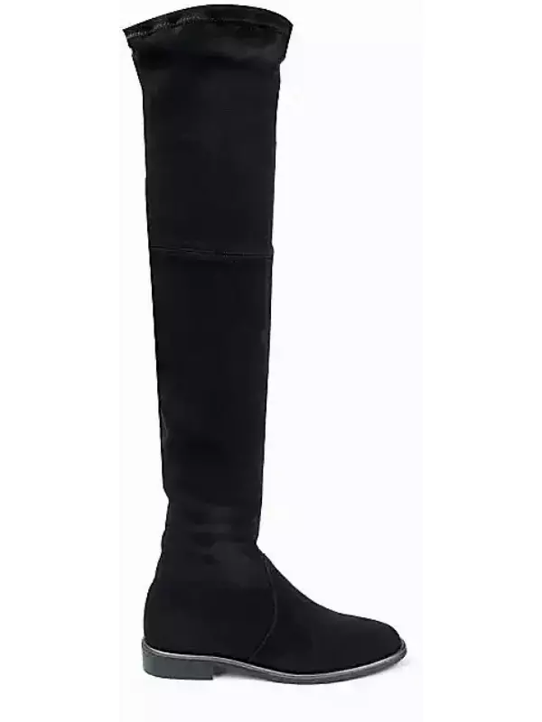 Замшевые ботфорты