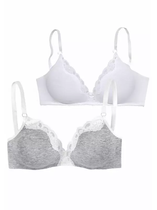 Бюстгальтер PETITE FLEUR T-shirt Bra, цвет grey/white
