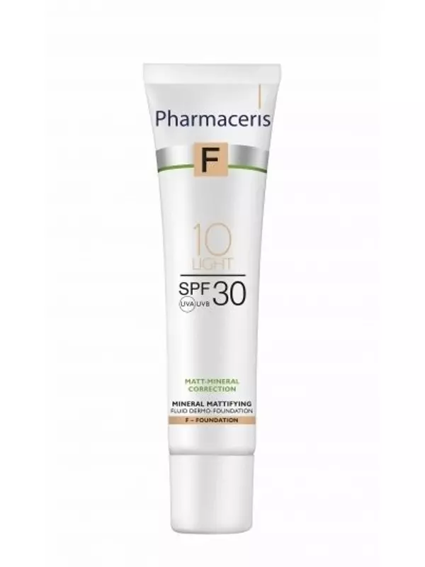 Минеральный матирующий дермо-флюид, Spf 30, легкий 10, 40 мл Pharmaceris, F Matt-Mineral-Correction