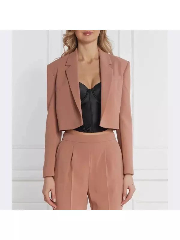 Элегантный укороченный жакет Pinko, красный