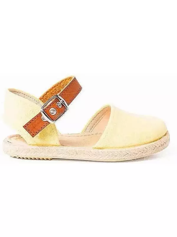 Эспадрильи для девочек из переработанной парусины Pisamonas, желтый