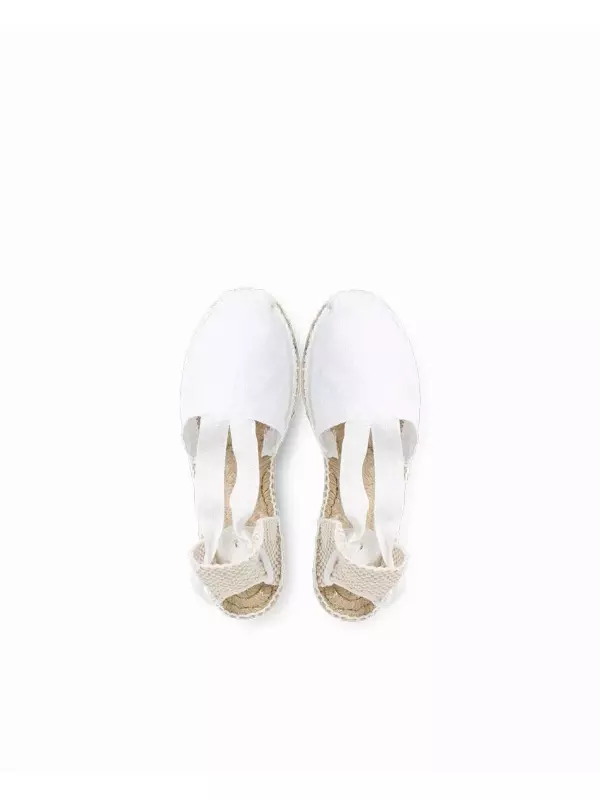 Валенсийские эспадрильи для девочек Pisamonas, белый