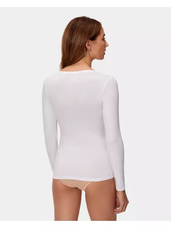 Thermaltech ультратонкая женская термофутболка с длинными рукавами Playtex, белый