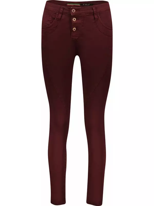 Облегающие джинсы PLEASE, бордовый