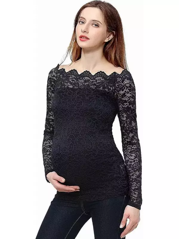Блузка с кружевной накладкой Pokkori для беременных Pokkori