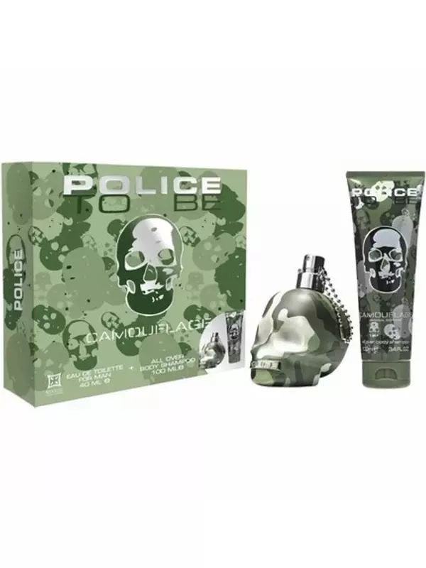 Туалетная вода-спрей Police To Be Camouflage 40 мл и шампунь для тела 100 мл