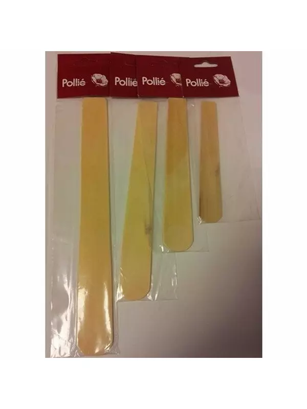 Набор профессиональных многоразовых деревянных лопаточек для удаления волос, размеры S/M/L/XL – упаковка из 3 шт., Pollie