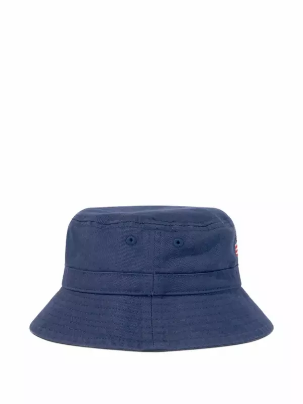 POLO RALPH LAUREN KIDS панама с вышитым флагом, синий