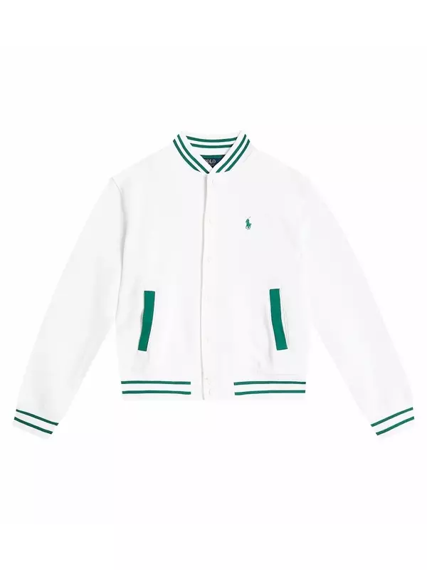 Бомбер из смесового хлопка Polo Ralph Lauren, белый