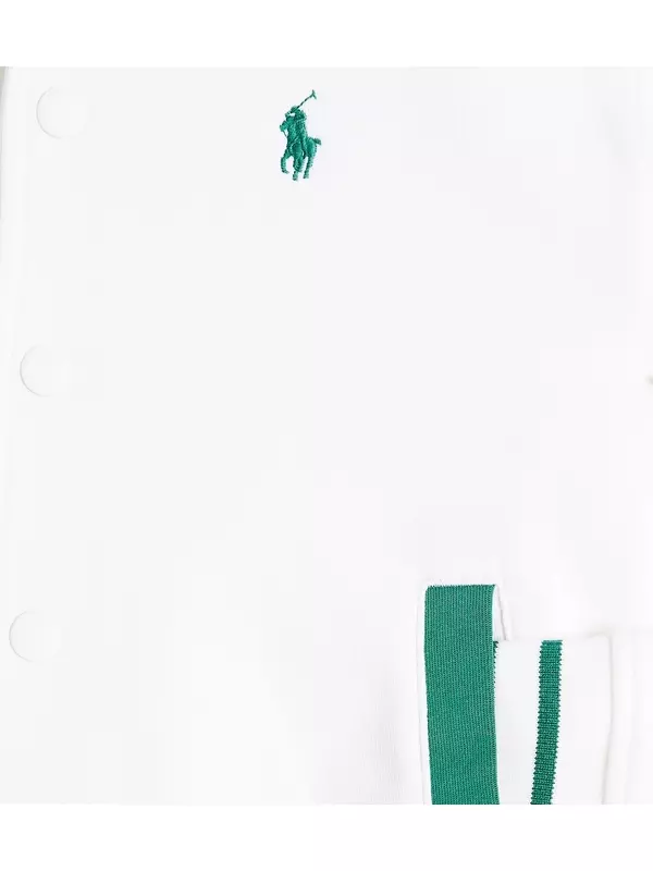 Бомбер из смесового хлопка Polo Ralph Lauren, белый