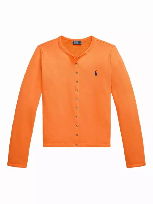 Кардиган с длинными рукавами POLO RALPH LAUREN, оранжевый