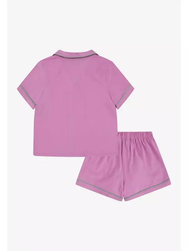 Пижама TOP & SHORT SET Polo Ralph Lauren, фуксия