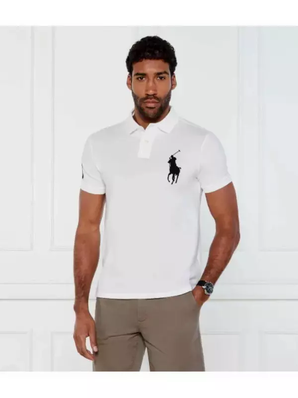 Футболка поло Slim fit Polo Ralph Lauren, белый