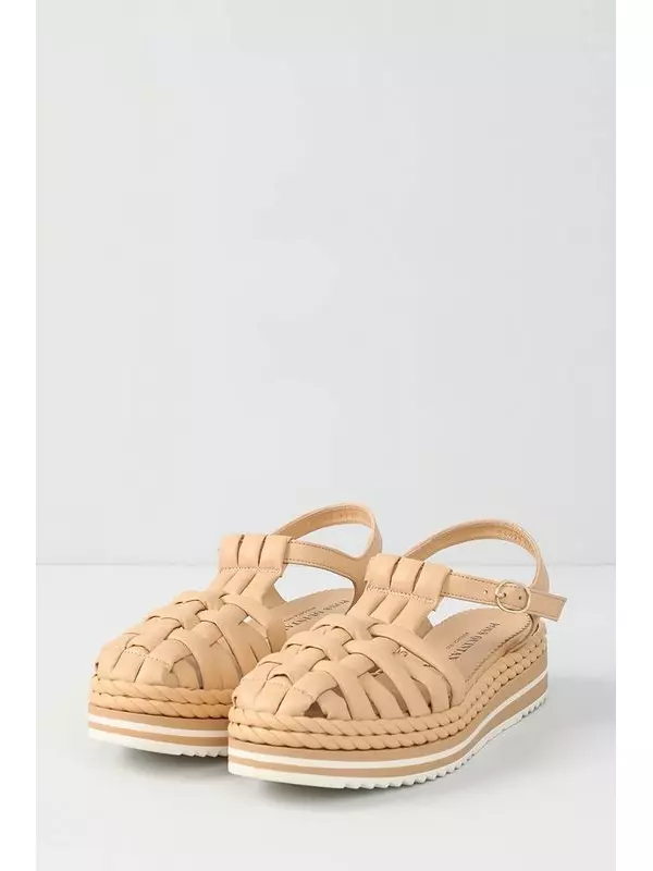 Кожаные сандалии плетеные Pons Quintana