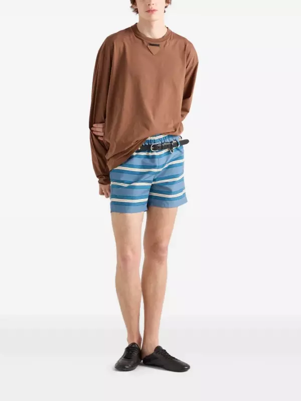 Плавки в полоску Prada, синий