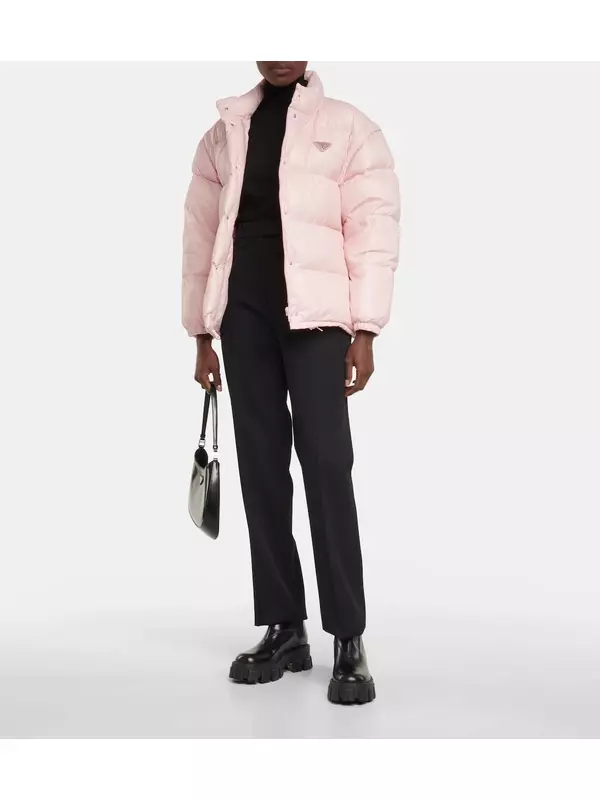 Свитер с воротником водолазка из натуральной шерсти Prada, черный