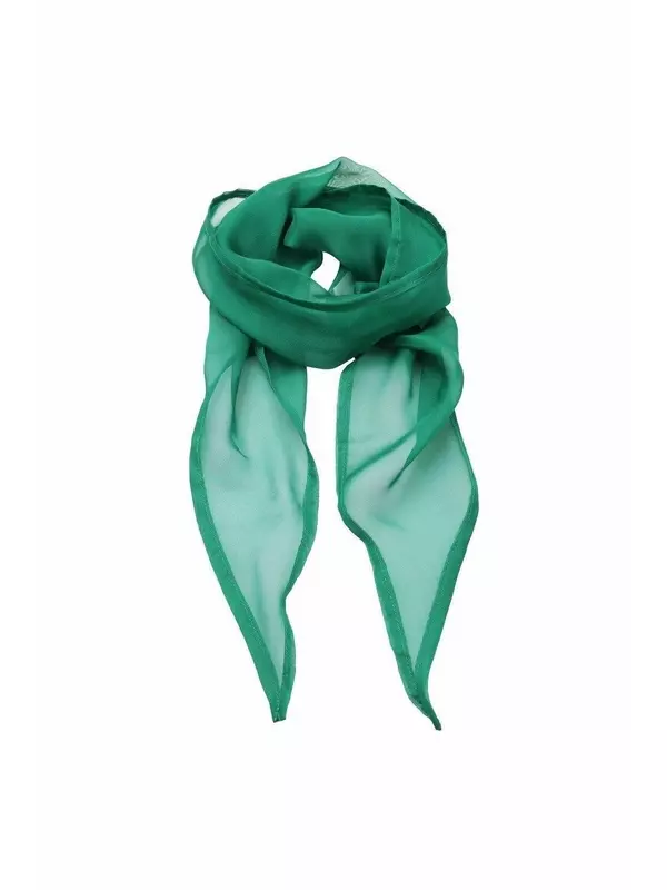 Деловой шифоновый деловой шарф Premier, зеленый