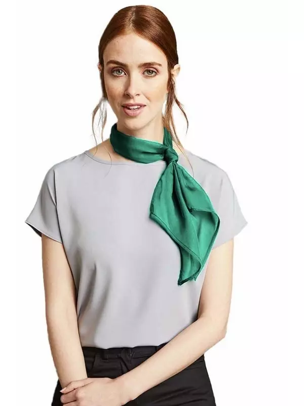 Деловой шифоновый деловой шарф Premier, зеленый