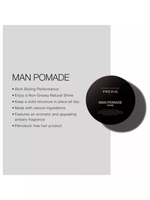 Помада Man Pomade Shine Extra Strong Hold с органическим абсентом Previa