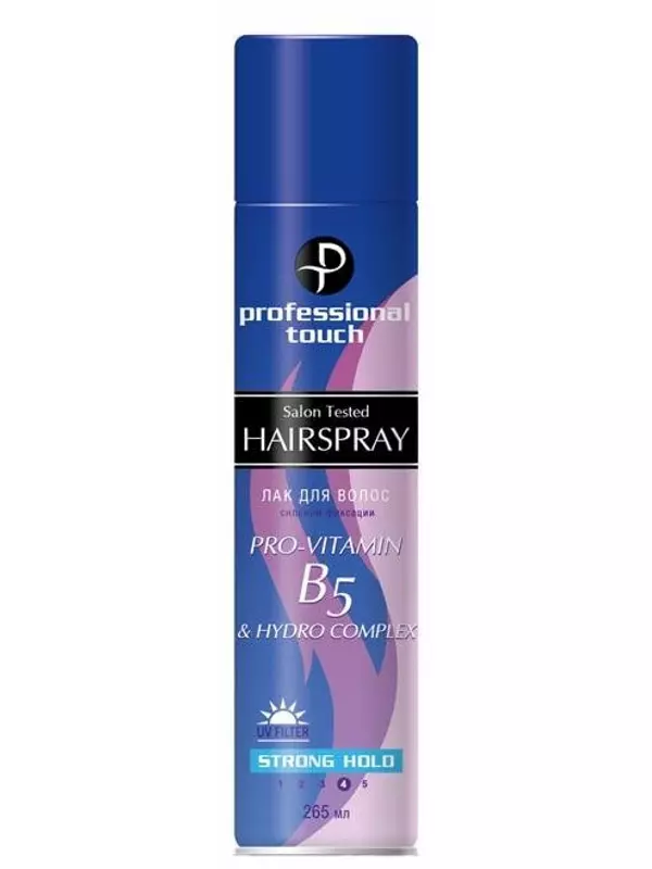 Professional Touch Лак для волос Provitamin B5 & Hydro Complex, сильная фиксация, 265 мл