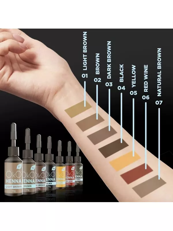 ОКО, Хна для бровей, №01 Светло-коричневый, 5г Project Lashes