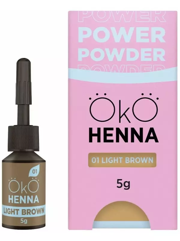 ОКО, Хна для бровей, №01 Светло-коричневый, 5г Project Lashes