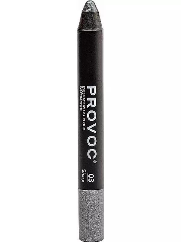 PROVOC Тени-карандаш водостойкие шиммер, 03 мокрый асфальт / Eyeshadow Pencil 2,3 г