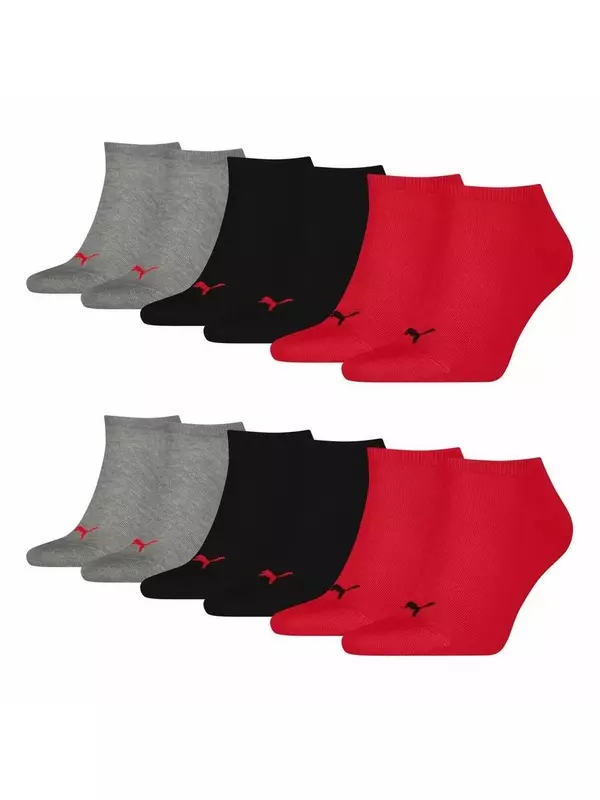 PUMA Носки для кроссовок, 6 пар, мягкие, удобные, мужские и женские, унисекс - мягкий хлопок