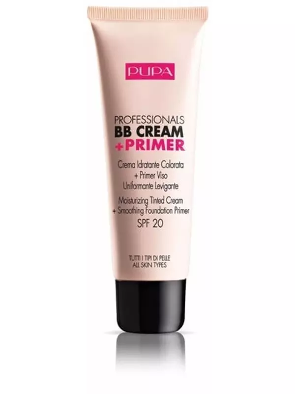 База под макияж для всех типов кожи 002 Песок, SPF 20, 50 мл Pupa, Professionals BB Cream&Primer