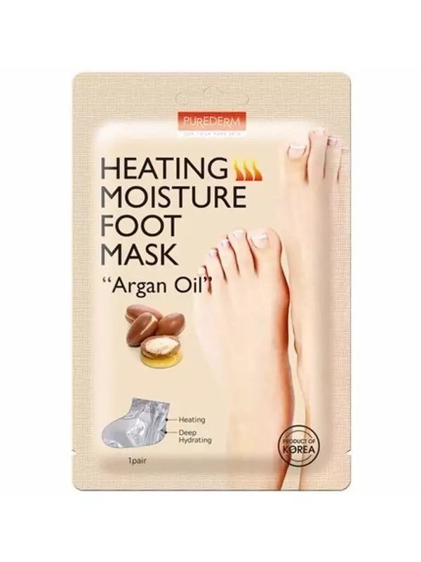 Purederm P/D Heating Moisture Foot Mask Аргановое масло