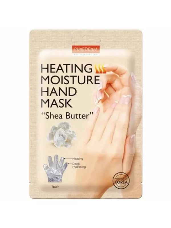 Purederm P/D Увлажняющая маска для рук с подогревом и маслом ши