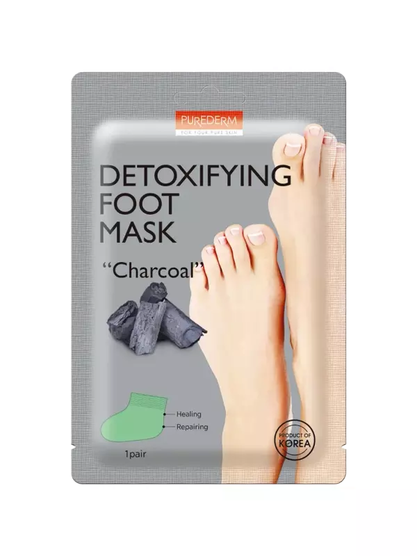 Purederm очищающая маска для ног в виде носков, 1 упаковка