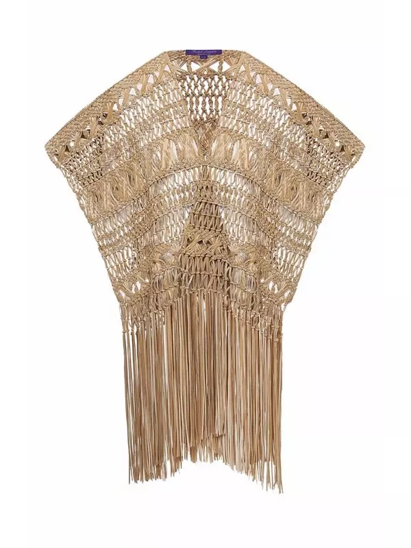 Кожаное пончо Ralph Lauren