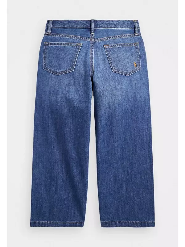 Расклешенные джинсы CROPPED WIDE LEG JEAN Ralph Lauren, синий деним