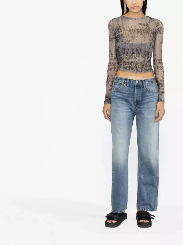 Джинсы 90s Low Slung RE/DONE, синий