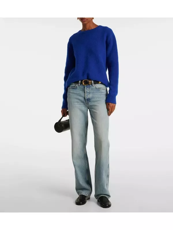 Прямые джинсы с высокой талией в стиле 90-х Re/Done, Ojai Indigo