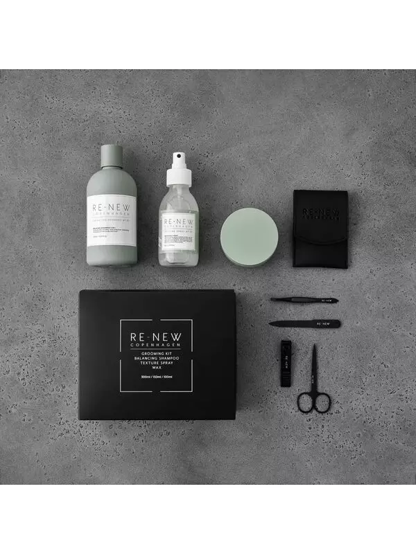 Набор Essential Care с мягкой грязевой пастой для укладки волос, 1 упаковка Re-New Copenhagen Essential grooming