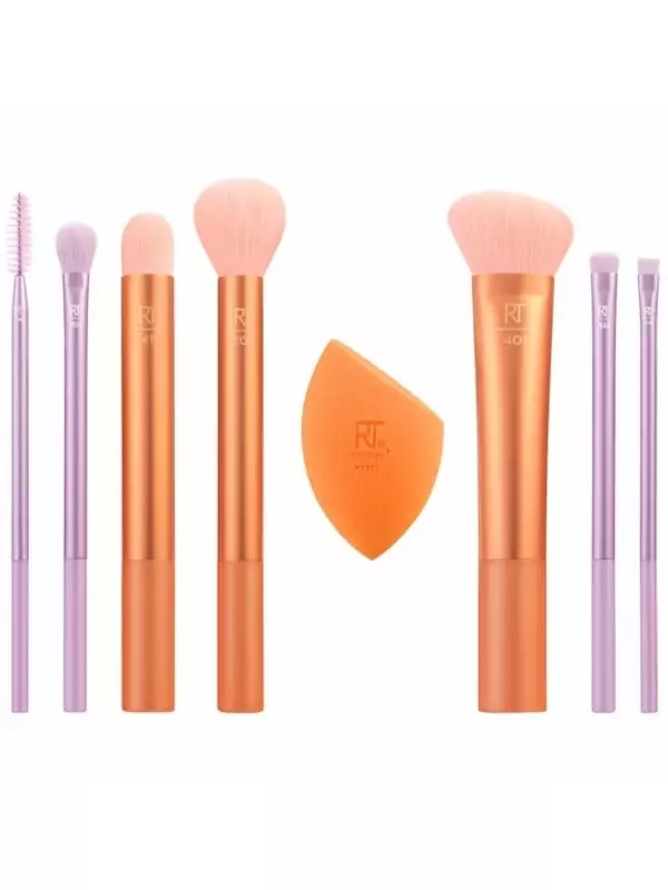 Набор кистей и спонжей Level Up, Набор аксессуаров для макияжа 9 шт. Real Techniques