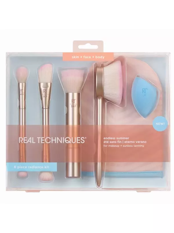 REAL TECHNIQUES Набор кистей для нанесения макияжа и бронзирующих средств / Real Techniques Endless Summer Kit