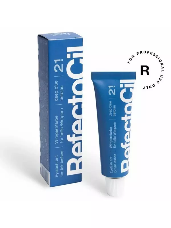 Хна для бровей и ресниц 2.1 темно-синяя Refectocil Henna Do Brwi I Rzęs - Kolor 2.1 Ciemnoniebieski 15Ml, 15 мл