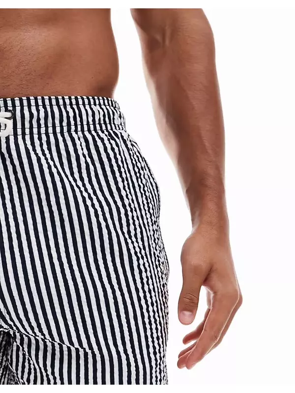 Плавки Regatta Loras в полоску из темно-синего сирсакера