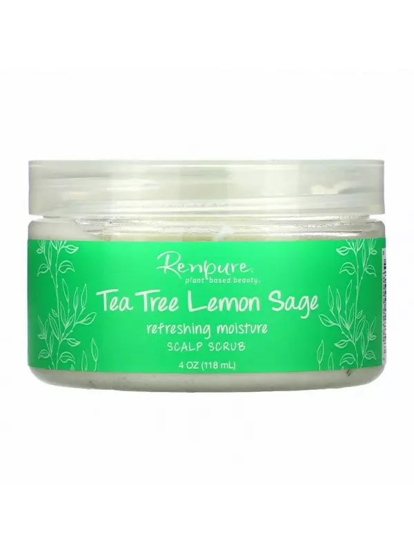 Renpure, Tea Tree Lemon Sage, скраб для кожи головы, 118 мл (4 унции)