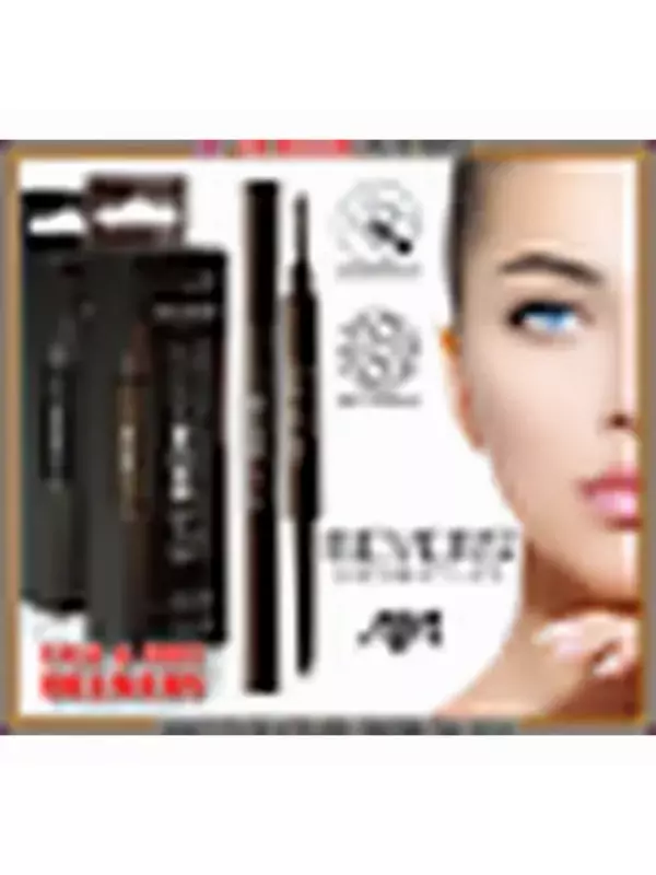 Карандаш для бровей Татуировка бровей Автоматический художник Темно-коричневый Черный, Revers