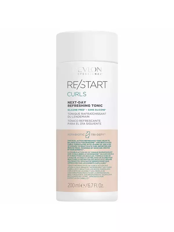 Revlon, Restart Curls Refresh, Освежающий тоник для укладки вьющихся волос, подчеркивает локоны, 200мл