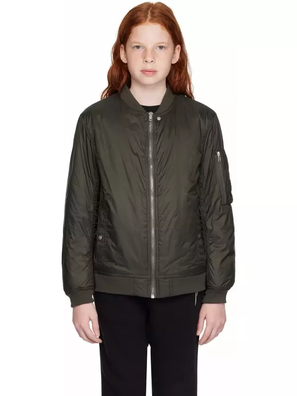 Детская куртка-бомбер цвета хаки Porterville Flight Rick Owens