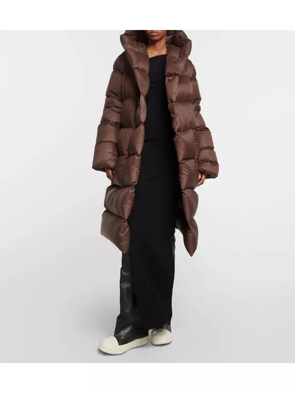 Косые кожаные ботфорты Rick Owens, черный