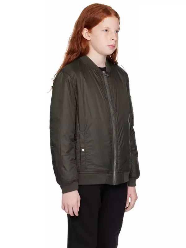 Детская куртка-бомбер цвета хаки Porterville Flight Rick Owens