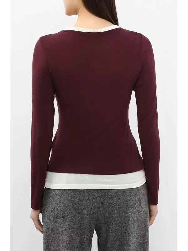 Лонгслив с эффектом многослойности Rinascimento